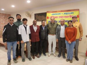 Blood Donation Team with Chief Guest & Blood Donor Gp Capt Kunal Kalra, VrC (awarded Vir Chakra for exceptional valour in Operation SINDOOR)