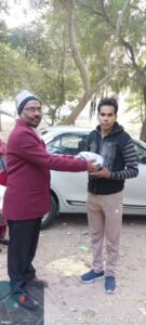 Clothes Distribuion HAFCT Secretary Distributing Old Clothes