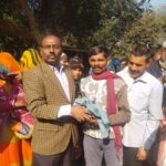 Old clothes distribution camp